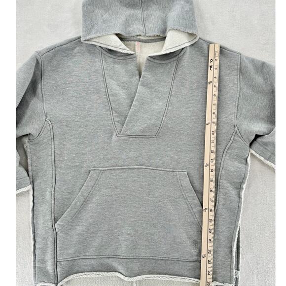 Free People Movement Gray Free Spirit Tunic Hoodie Sweatshirt Small Oversized - Picture 9 of 9